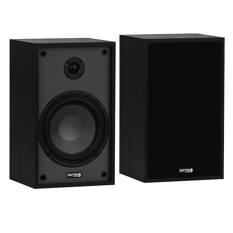 Dayton Audio Classic B65 DYTB65BLACK 75W Max Bookshelf Speaker Set, 2-Count, Black image 1