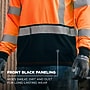 Ergodyne GloWear 8369BK High Visibility Long Sleeve Black Bottom T-Shirt, ANSI Type R Class 3, Orange, 4XL (22228)~#|#~872D9096-AA19-437A-AEC025004B26A6A0_sc7