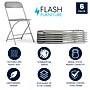 Flash Furniture HERCULES Plastic Folding Chair, Grey, 6/Pack (6LEL3GREY)~#|#~8731E0F6-E0FA-4B45-A4B65327B9F19BA6_sc7