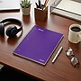 Staples Premium Poly 1-Subject Notebook, 8" x 10.5", Wide Ruled, 100 Sheets, Purple (ST20960D)~#|#~8734F545-B4A4-484A-80E8BFD1860D80C4_sc7