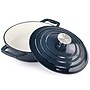 MegaChef Cast Iron 2 Quart Dutch Oven, Dark Blue (936119981M)~#|#~873595C7-49FC-4EE7-A0BCDD5E1B6D2F06_sc7