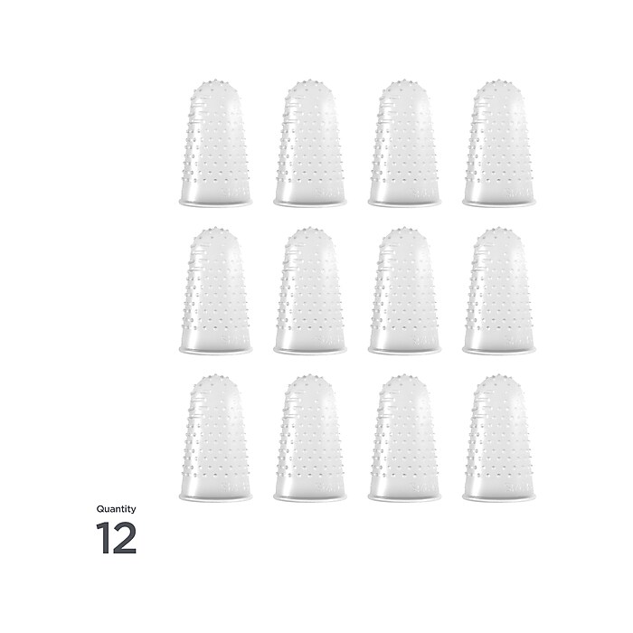 Lee Extra-Large Fingertip, Clear, 12/Pack (LEE41090) | Staples