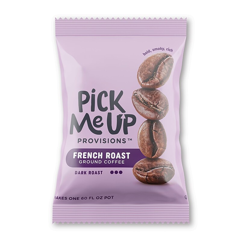 Pick Me Up Provisions™ French Roast Coffee Fraction Pack, Dark Roast, 42/Carton (BHS90366) image 1