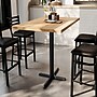 Flash Furniture Bennett Wooden Commercial Indoor Table, 48" x 30", Natural Top/Black Base (GSF3048NTT2230B)~#|#~873CAD79-3934-41BB-B432CF2B7A6B0D0F_sc7