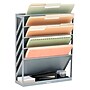 Mind Reader 5-Compartment Mountable Plastic Vertical File Storage, Gray  (WALLANCH-GRY)~#|#~873D19D3-FBDF-45E4-8D5EFFAA0366E5FC_sc7