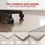 Staples Office Chair Mat, Clear Floor Mats, Medium-Pile Carpets, 60 x 46 Inch, Smooth Glide~#|#~873D84D3-1356-4D35-89EDDC48359D2EE1_sc7