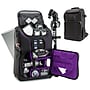 USA GEAR S Series DSLR Camera Backpack with Laptop Compartment, Black and Purple (GRSLS17100PREW)~#|#~8741DADA-856B-4F9B-9028BCBAC964706A_sc7