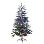 Nearly Natural 5' Pre-Lit Artificial Park City Pine Christmas Tree with 200 Multicolored LED Dewdrop Lights (T4800)~#|#~8747481B-BAF5-455D-BB07CC1BB1B4636F_sc7