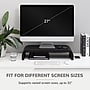 Anji Mountain Mango Wood Monitor Stand, Up to 32" Monitor, Black (MS-CRV-BLK)~#|#~87494A50-5A81-46A9-A86F98D9C1DFD4AD_sc7