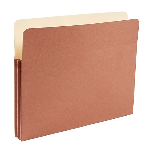 Staples Reinforced File Pocket, 1.75