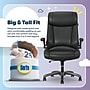 Serta Torrington Ergonomic Polyurethane Big & Tall Chair, 400 lb. Capacity, Black (52399-BLK)~#|#~875385E4-9740-4781-B7C5AC9A468D63F3_sc7