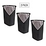 Mind Reader 15.8 Gallon Hamper with Lid, Plastic, Black, 3/Pack (3PK60HAMP-BLK)~#|#~8754A009-AEF9-41E5-981F23B8FA33CF18_sc7