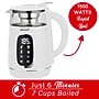 Brentwood Glass Cordless Digital Electric Kettle with Tea Infuser, 7-Cups, White (KT-2018W)~#|#~8754FBF6-9EBA-4892-950444D89D966C6D_sc7
