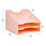 Mind Reader 5-Compartment Plastic Desk Tray, Pink (ANCHBOX5-PNK)~#|#~875AA0F2-C065-4C45-A5BCC0D0F11BA3C9_sc7