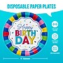 Say Hooray! Color Waves Birthday Props Paper Plates and Napkins Set, Multicolored, 48/Pack (DTC0066E2G)~#|#~875B2CFD-D365-4A3D-9177C5F4F8175703_sc7