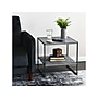 Household Essentials Jamestown 19.8"W x 19.8"D Laminate Side/End Table, Rustic Slate Concrete/Black (8098-1)~#|#~875DD996-1CC0-47D1-BE55C238BEE7E754_sc7