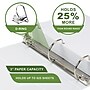 Samsill Earth's Choice Plant-Based Durable 3" View Binders, D-Ring, Made in USA, White (16987)~#|#~875ED309-E409-41E1-BDB1D5E6F9EF03DE_sc7