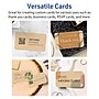 Avery Business Cards, 2" x 3-1/2", Matte Kraft Brown, 200/Pack (95320)~#|#~875F8C7E-715F-49B1-AD55AA5548050739_sc7