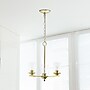 Lalia Home 3-Light 15" Classic Clear Glass and Metal Hanging LED Pendant Chandelier, Gold (LHP-3012-GL)~#|#~87611991-AE1D-4637-8F63A10A18D30B8E_sc7