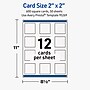 Avery Square Integrated Cards, Matte White, 600/Pack (19479399828)~#|#~87642C3D-B633-467C-9A97EF5F08A8F641_sc7