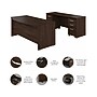 Bush Business Furniture Studio C 72"W Bow Front Desk and Credenza with File Cabinets Bundle, Black Walnut (STC009BWSU)~#|#~8766E9B3-2045-4666-BEEE2C61F3BF5AC1_sc7