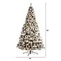 Nearly Natural 10' Flocked West Virginia Fir Artificial Christmas Tree with 800 Clear LED Lights and 1680 Tips (T3381)~#|#~876CBED8-2946-49E5-A05F82FB03BCFE51_sc7