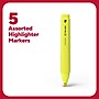 TRU RED™ Tank Highlighter with Grip, Chisel Tip, Assorted, 5/Pack (TR54583)~#|#~876F4289-BE79-49CC-82FAF984DA36445F_sc7