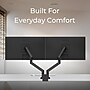 BenQ Ergo Arm Adjustable Dual Monitor Arms, Up to 35" Monitor, Black (BDL01)~#|#~8773C9AC-73BD-4406-BEC63A8EBD3158BE_sc7