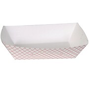 Dixie Kant Leek Polycoated Food Tray, 5 lb., Red Plaid, 500/Carton (RP500)
