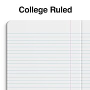 Staples Composition Notebook, 7.5" x 9.75", College Ruled, 80 Sheets, Purple (TR55078)
