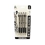 Zebra 3 Series F-301 Retractable Ballpoint Pen, Fine Point, 0.7mm, Black Ink, 4/Pack (27114)~#|#~87763D68-83DC-4F30-894923D664EA783C_sc7