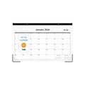 2024 Blue Sky Enterprise 17" x 11" Monthly Desk Pad Calendar, White/Gray (111293-24)