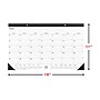 2025-2026 Staples 18" x 11" Academic Monthly Desk Pad Calendar, Black (ST17004-25)~#|#~877BFBC6-653B-4319-A37D979FE1774965_sc7