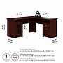 Bush Furniture Cabot L Shaped Desk, Harvest Cherry (WC31430K)~#|#~877EE9EF-5ECE-4998-B16C02F4A8D20E57_sc7