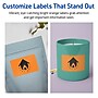 Avery Rectangle Multipurpose Labels, 2" x 3.75", Bright Orange, 320/Pack (94240)~#|#~87811E9A-848F-457E-9D9D82A994D73AAE_sc7