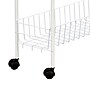 Household Essentials Slimline 3‑Shelf Utility Cart with Steel Frame and Rolling Casters, White (HH05121)~#|#~8783FDF9-58FF-4BD2-9F480D71C75FD8D3_sc7