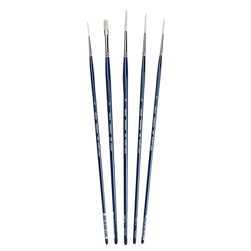 Silver Brush Bristlon Liner Brushes, 5/Pack (SLVBR1952) image 1