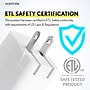Delton Overtime USB-C/USB Wall & Car Chargers with Apple MFi Certified Cable for iPhone/iPad, White (CE14542A)~#|#~87888AFE-F143-4A33-981FB5206EB96C6C_sc7