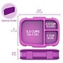 bentgo Fresh Bento Box, 3-Compartment, Purple, 39.2 oz. (BGOFR-2P)~#|#~878A8B8F-EA98-4056-9D7F6C3A3B82CF5B_sc7