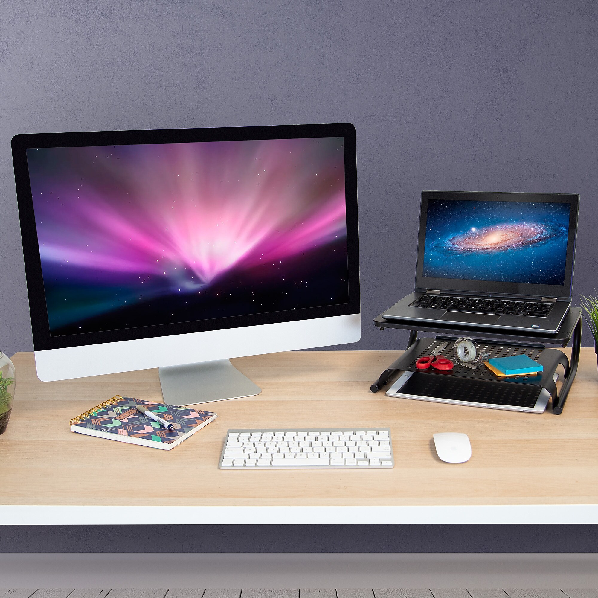 Mount-It! 2-Tier Monitor Stand, For Screens Up to 32″, Black (MI-7361) Sansujyuku sansujyuku.com
