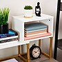 Mind Reader 3 Metal Desktop Bookshelf, 15.75" x 7.87" x 23.75", White (MDGDESK-WHT)~#|#~878C733E-BBBE-4437-B25AD541998920C5_sc7