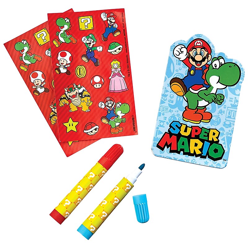 Party City Super Mario Stationery Set, 5 Pieces/Set (AM3902599-NS) image 1