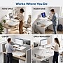 Uncaged Ergonomics CHANGEdesk 27.5"W Mini Desktop Standing Desk Converter, White (CDMM-W)~#|#~8790C164-FA24-401E-88B9C2031BFFFE20_sc7