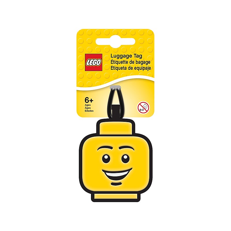 LEGO Iconic Boy Luggage Tag, Yellow/Black (5005618) image 1