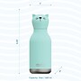 ASOBU Bestie Bottle Kitty Vacuum Insulated Stainless Steel Water Bottle with Reusable Flexi Straw, 16 oz., Blue (SBV44CA)~#|#~87944714-FE06-4E25-AFFF5E6E7332E44C_sc7