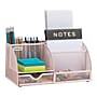 Mind Reader 7-Compartment Metal Desk Organizer, Pink (JOEORG-PNK)~#|#~8794E559-10F3-460A-BA01B3D50A2F7AA2_sc7