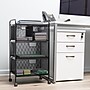 Mind Reader 4-Drawer Multipurpose Utility Cart with Wheels, Metal, Black (4DRMESH-BLK)~#|#~8795A0F2-A2B2-4827-8BA2DA14624A1184_sc7