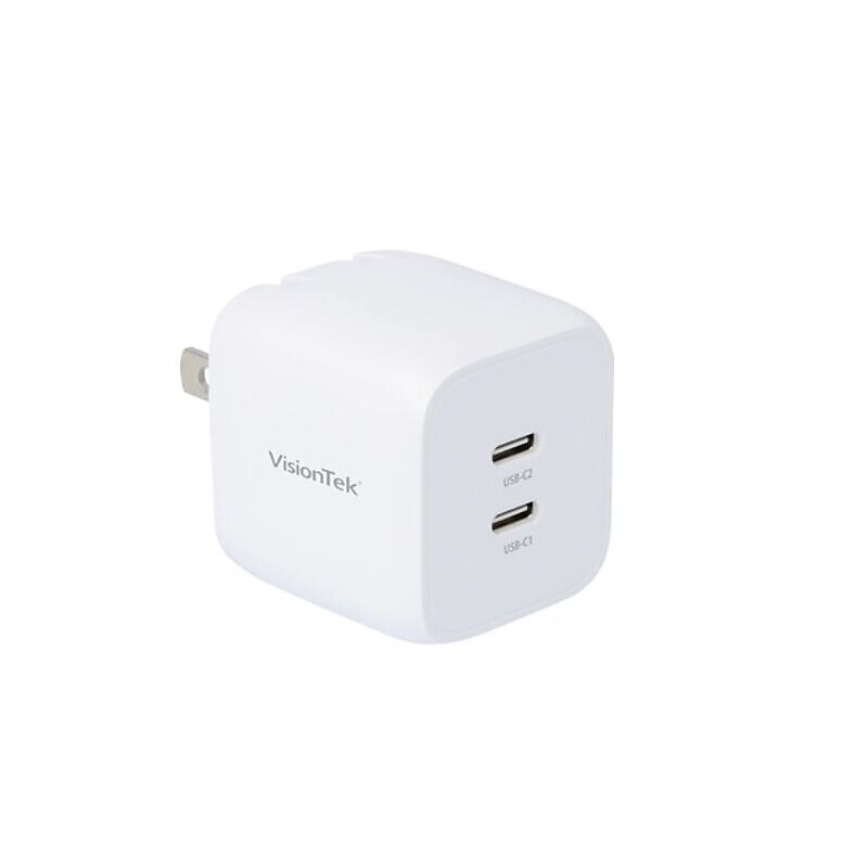 VisionTek 45W GaN II Power Adapter, 2 Port (901535) image 1