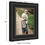 Amanti Art Ridge 11" x 14" Polystyrene Picture Frame, Black Satin (A42678297000)~#|#~879A9677-F6C1-4597-BC0B77D3DE4EE50C_sc7