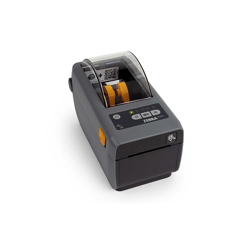 Zebra ZD6A022-D11Q01EZ ZD600 Series Direct Thermal POS Printer 2.2" Wide, 203dpi, USB, Ethernet, Serial, Wi‑Fi, Bluetooth, Black image 1